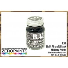 Zero Military Colour Paint - RAF Night Aircraft Black BS642 (30ml)