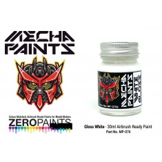 Mecha Paint - Gloss White (30ml, pre-thinned ready for Airbrushing)