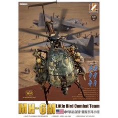 1/35 MH-6M Little Bird Helicopter with Combat Team
