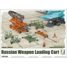 1/48 Russian Weapon Loading Cart with 2 Figures