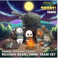 Animal Troopers TOONS! Series - Russian Bears Tank Team Set (5 figures)