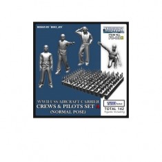 1/200 US Navy Aircraft Carrier Crews & Pilots "Normal Pose" (142 Figures)