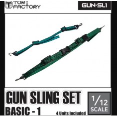 1/12 Gun Sling Set - Basic 1 (4 Slings)