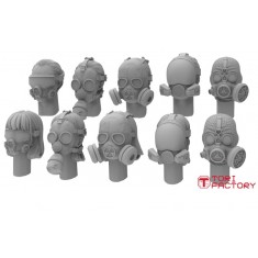 1/35 Head Series "Masked Head-2" (10 Heads)