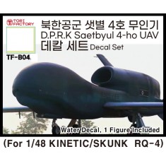1/48 RDPK Saetbyeol 4ho Decal (RQ-4), Figure for Kinetic/Skunk Kits