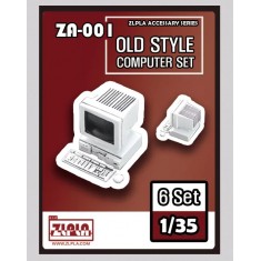 1/35 Old Computer Set (6 sets, Computer, Monitor, Keybord, Mouse)