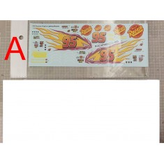 1/24 Red Car Cartoon Character General Decal A