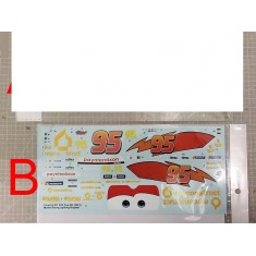 1/24 Red Car Cartoon Character General Decal B