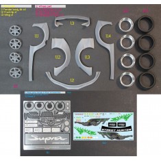 1/24 Toyota Supra A90 ''SH'' Wide Body Transkit parts for Tamiya kit