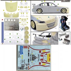 1/24 BMW 320 TC (E90) WTCC Macau Race 2013 #15 T.Coronel with SK24184 Decal for for NuNu #24037