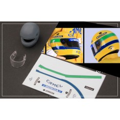 1/12 Ayrton Senna Helmet A (Camel decal)