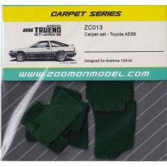 1/24 Toyota AE86 #Green Carpet set for Aoshima kit