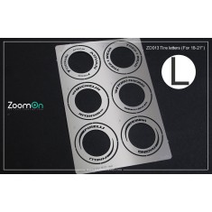 1/24 Tyre Letters (PE) for 18-21'' Wheels