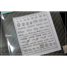 1/24 - 1/43 Toyota Logo Metal Sticker (B)