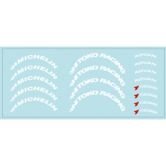 1/24 Tyre Letters (A) Decal for 15-17'' Wheels