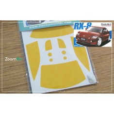 1/24 Mazda RX-8 Window and Light Painting Masks for Fujimi kit