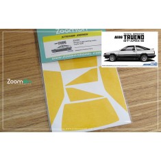 1/24 Toyota AE86 Window and Light Painting Masks for Aoshima kit