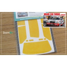 1/24 Volvo 240 Turbo Window and Light Painting Masks for Aoshima/Beemax kit