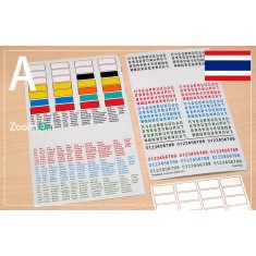 1/24 - 1/25 Thailand License Plates (A) Decal and PE
