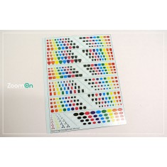 Misc Scale Brand Logo Background Color Set For ZoomOn Metal Sticker