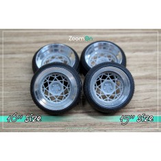 1/24 15'' Rotiform DSC Rim set with Normal Tyres
