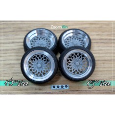 1/24 15'' Star Road Glow Star Rim set with Normal Tyres