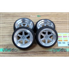 1/24 15'' Rays Volk Racing TE37SL with Normal Tyres