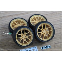 1/24 15'' Rays Volk Racing G025 Rim set with Tyres