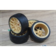 1/24 19'' Rays Volk Racing G025 Rim set with Tyres