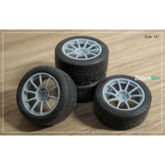 1/24 15'' Rays ZE40 Rim set with Tyres