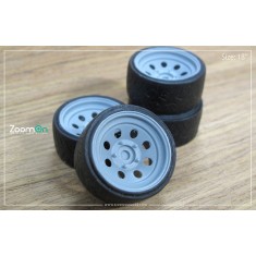 1/24 18'' Circle Steel Rim set with Tyres