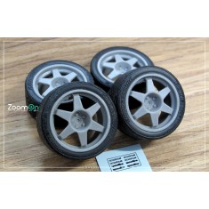 1/24 17'' Speedline ST2 Rim set with Tyres