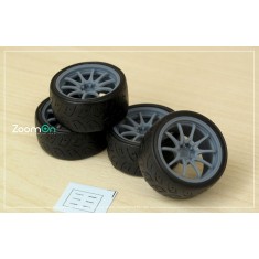 1/24 18'' Rays CE28N Rim set with Tyres