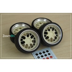 1/24 20'' BBS LM-R Rim set with Tyres
