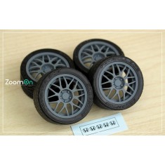 1/24 NSX (NA1) Type S BBS Rim set Front 16'', Rear 17'' with Tyres