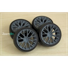 1/24 16'' Rays G16 Rim set (5 holes) with Tyres