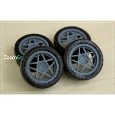 1/24 15'' SSR RF-PRO Rim set with Tyres
