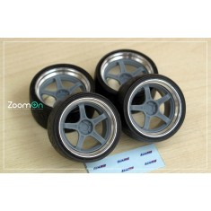 1/24 19'' SSR GTX03 Rim set with Tyres