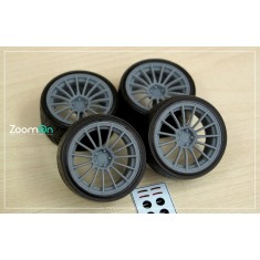 1/24 20'' Enkei RS05RR Rim set with Tyres