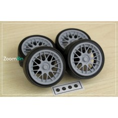 1/24 16'' Work Starfield Rim set with Tyres
