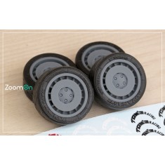 1/24 15'' Tom's Racing Rim set with Tyres