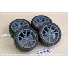 1/24 20'' Rays VV21S Rim set with Tyres