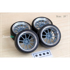 1/24 18'' Rays Volk Racing GT-N Rim set with Tyres