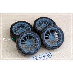 1/24 20'' Enkei GTC01RR Rim set with Tyres
