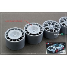 1/24 Porsche 992 GT3 RS Rim set (With Discs cover) without Tyre for Tamiya kit