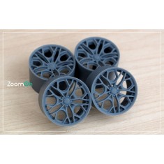 1/24 Brixton Forged PF14 RS Rim Set (5 Bolt Ver.) Normal Rim (Without Tyres)