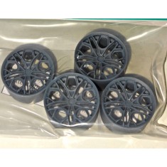 1/24 Brixton Forged PF14 RS Rim Set (Center Lock Ver.) Normal Rim (Without Tyres)