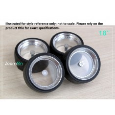 1/24 19'' Transparent Rim Set (Metal Ring + Tyres)