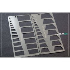 Rectangle and Trapezoid Template (Size 0.5mm-9.5mm)