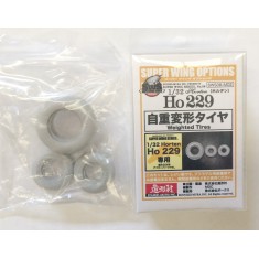 1/32 Horten Ho 229 Weighted Tyres (2 Main Tyres+1 Nose Tyre)